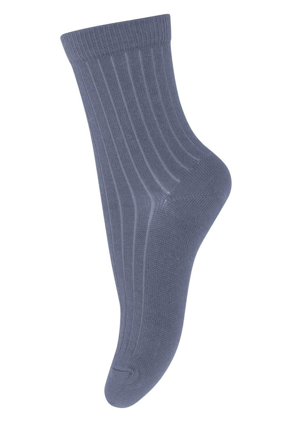 Wollrippsocken aus Merinowolle  40-42  stone blue 