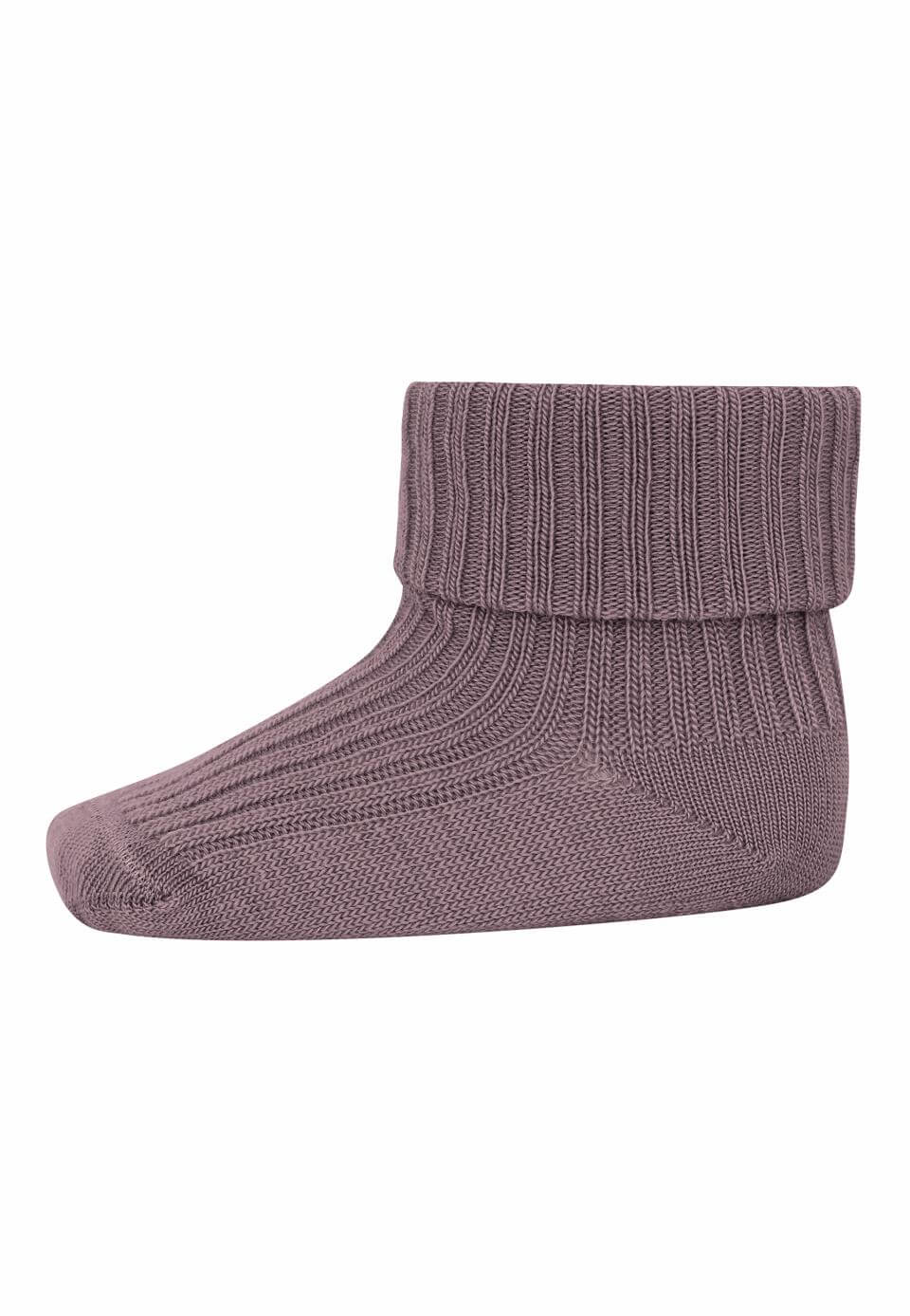 Baby und Kinder Wollrippsocken aus Merinowolle  15-16  dark purple dove 