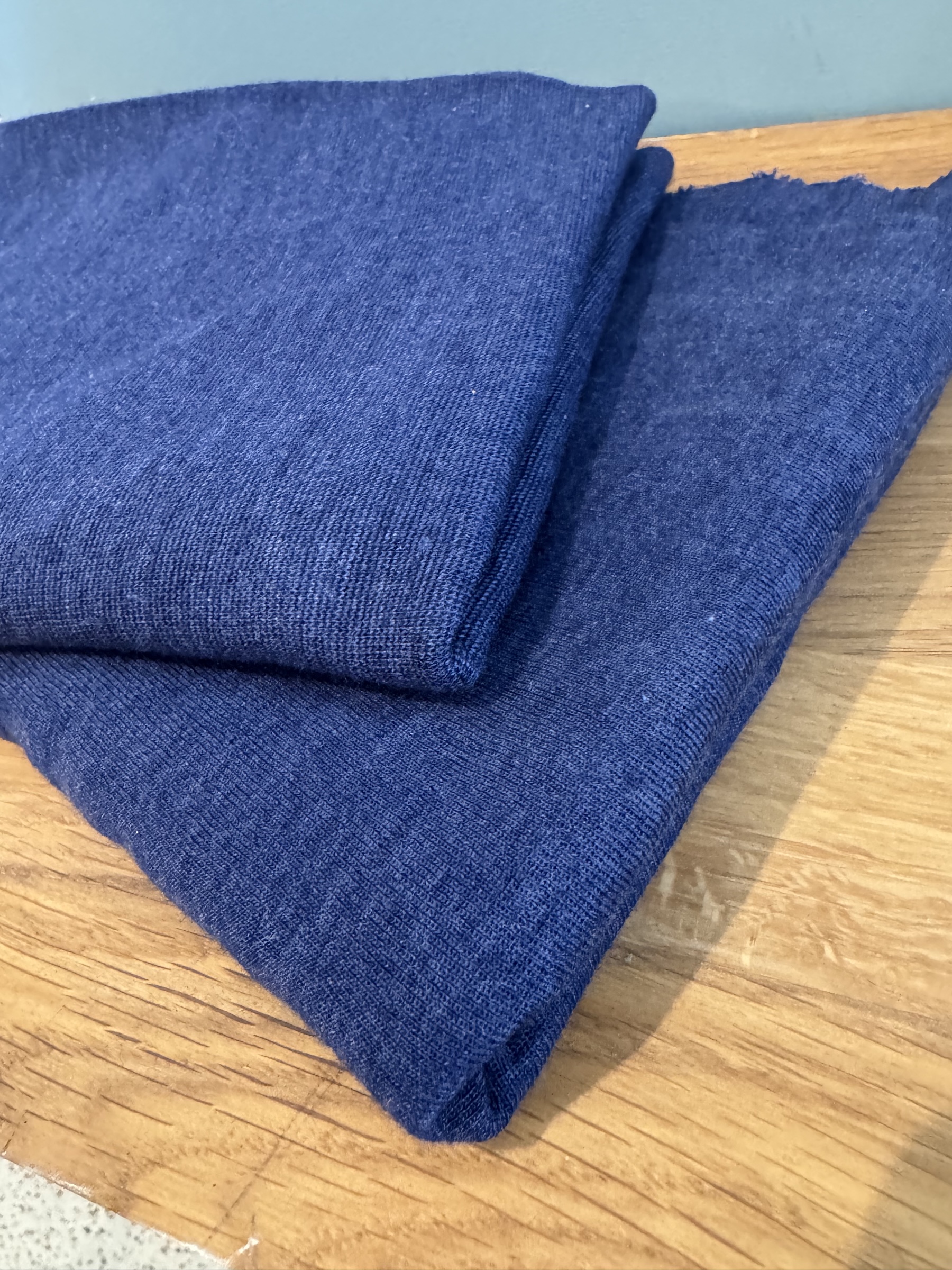 Bio Wolle Seide Bündchen glatt, im Schlauch (kbT, mulesingfrei)