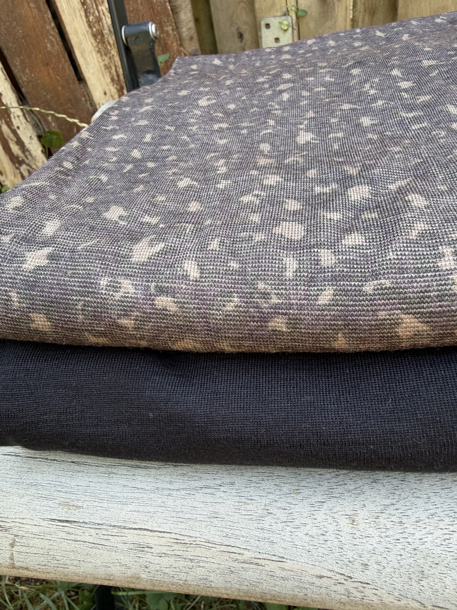 Bio Wolle Lyocell (TENCEL™) Jersey, mehrfarbig (kbT, mulesingfrei)