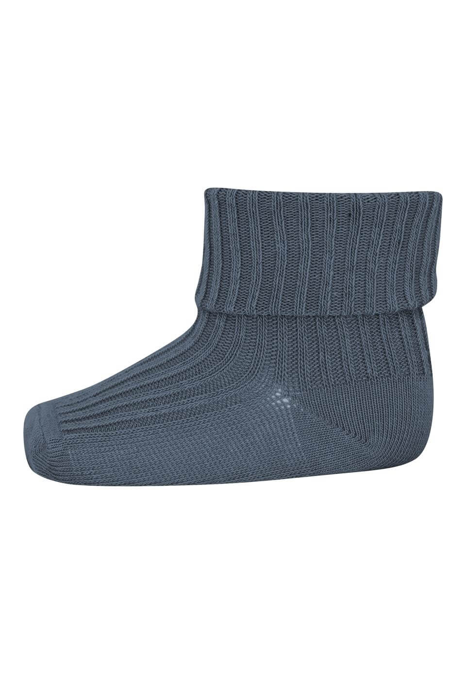 Baby und Kinder Wollrippsocken aus Merinowolle  19-21  stone blue 