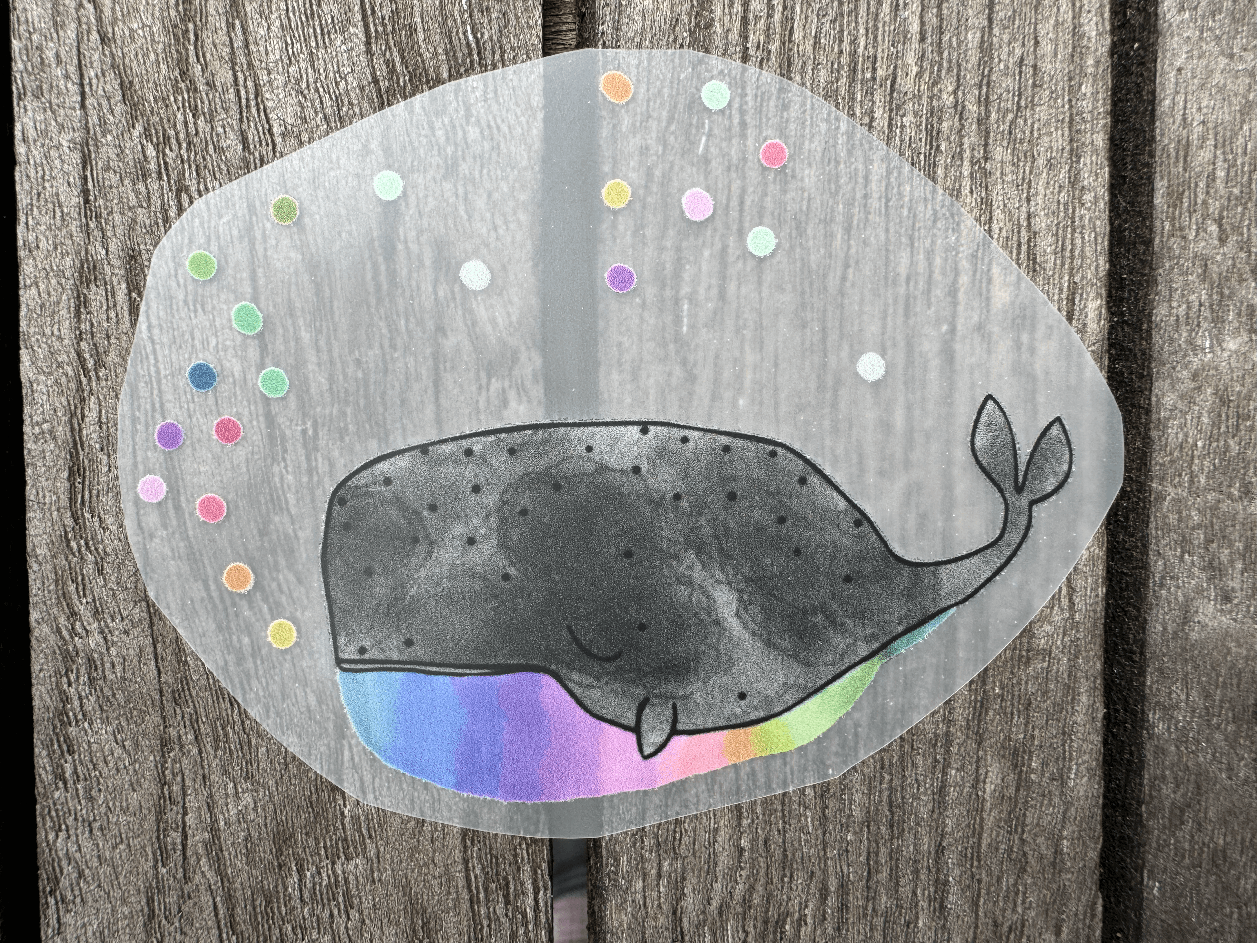 Bügelbild von Lillemo Regenbogenwal