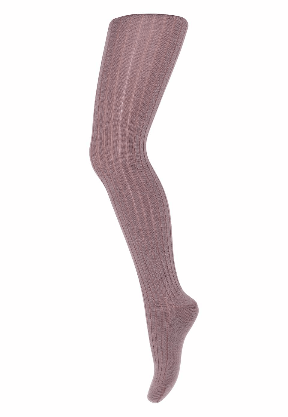 Wollrippstrumpfhose aus Merinowolle  110  dark purple dove 